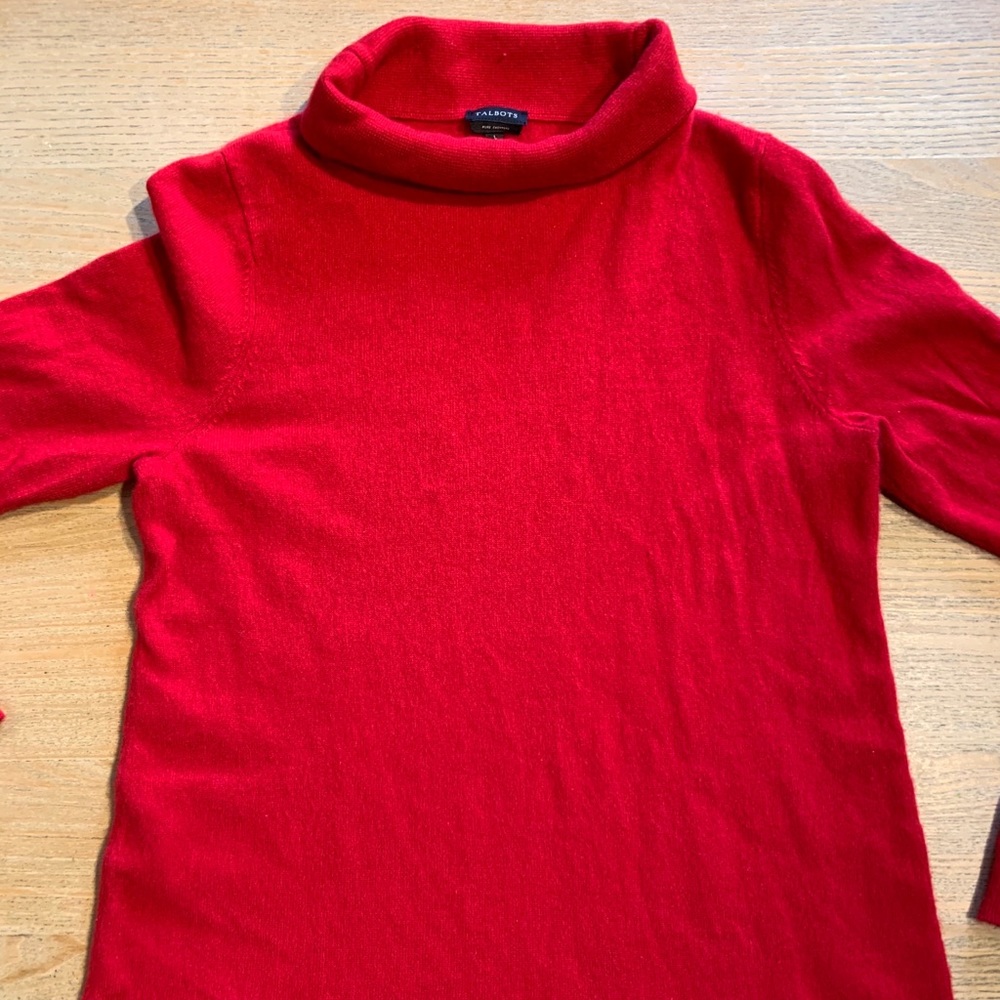 TALBOTS Cashmere Sabrina Cowl Neck Tunic Size L